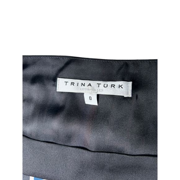 Trina Turk Printed Boat-Neck Kimono Dress Size 0 - Picture 7 of 8